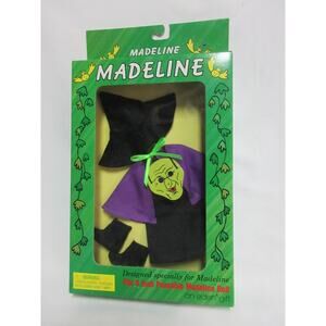 Vintage Madeline Trick or Treat Witch Costume For 8" Madeline And Friends NEW